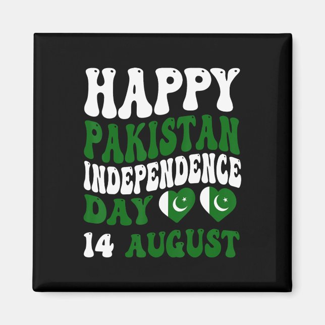 Pakistan Independence Day Pakistani Flag Pride Gro Magnet (Front)