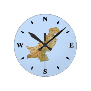 Pakistan Map Clock