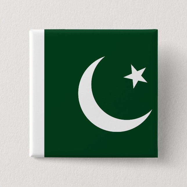 Pakistan (Pakistani) Flag Button (Front)