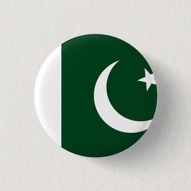 Pakistan (Pakistani) Flag Button (Front)