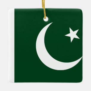Pakistan (Pakistani) Flag Ceramic Ornament
