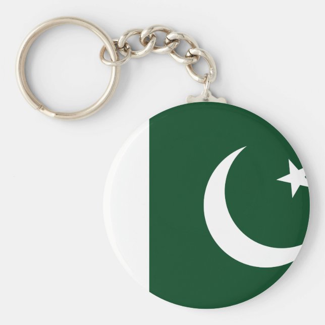 Pakistan (Pakistani) Flag Keychain (Front)