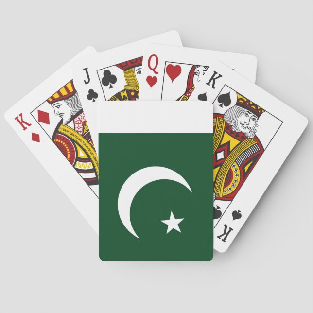 Pakistan (Pakistani) Flag Poker Cards (Back)
