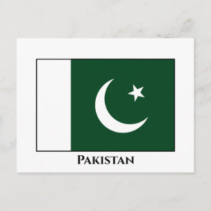 Pakistan (Pakistani) Flag Postcard
