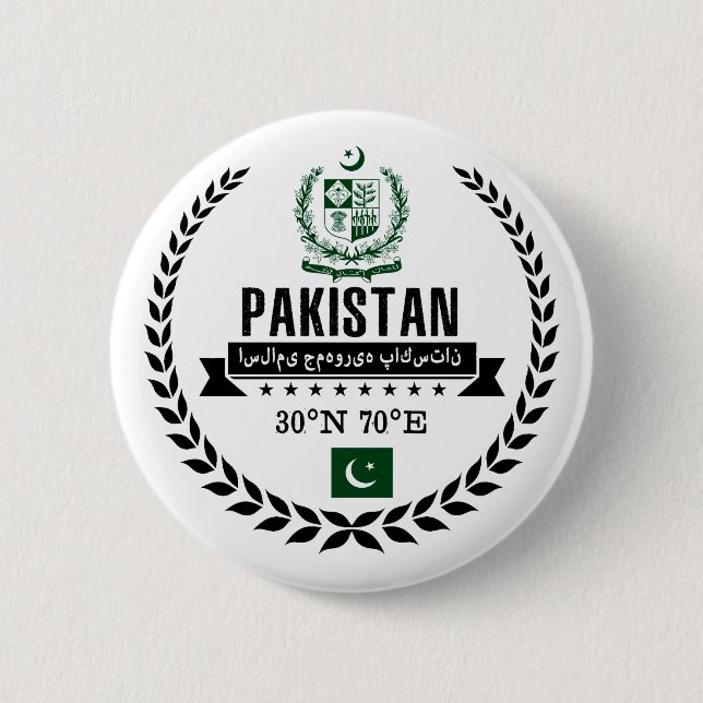 Pakistan Pinback Button (Front)