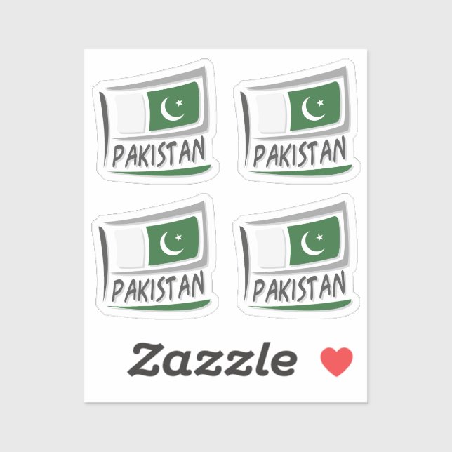 Pakistan  Pride X Flag Sticker (Sheet)