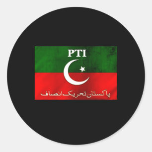 Pakistan Pti Py Imran Khan Classic Round Sticker