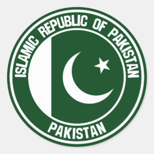 Pakistan Round Emblem Classic Round Sticker