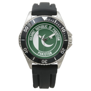 Pakistan Round Emblem Watch