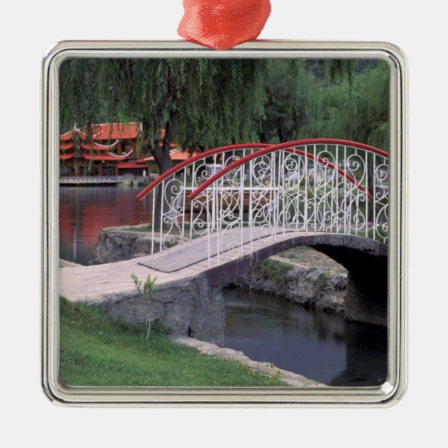 Pakistan, Skardu Region. Shangri La Lodge Metal Ornament (Front)