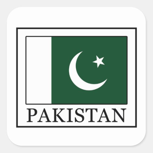 Pakistan Square Sticker