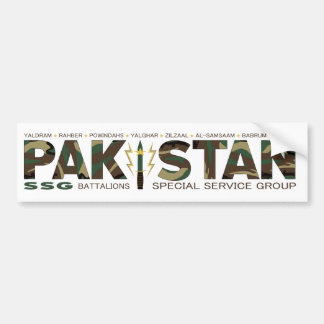 PAKISTAN SSG BUMPER STICKER
