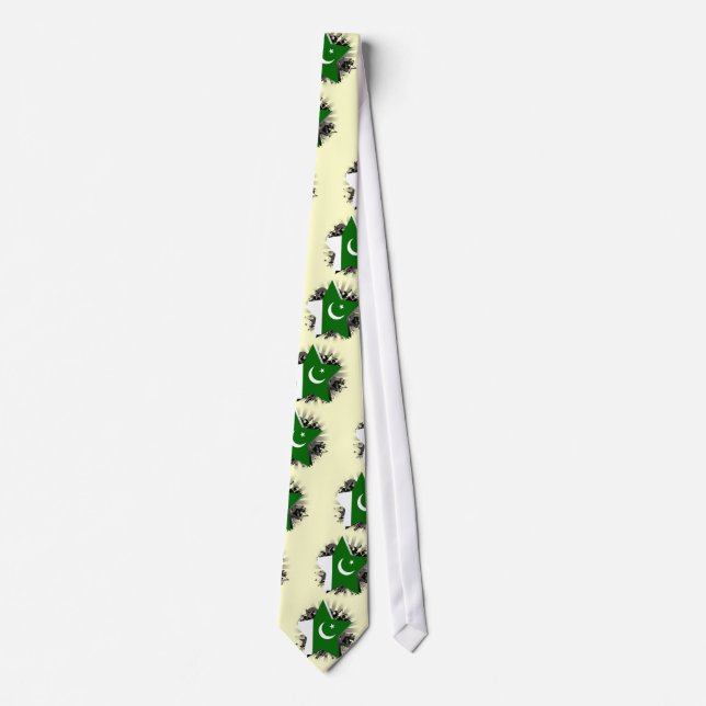 Pakistan Star Neck Tie (Front)