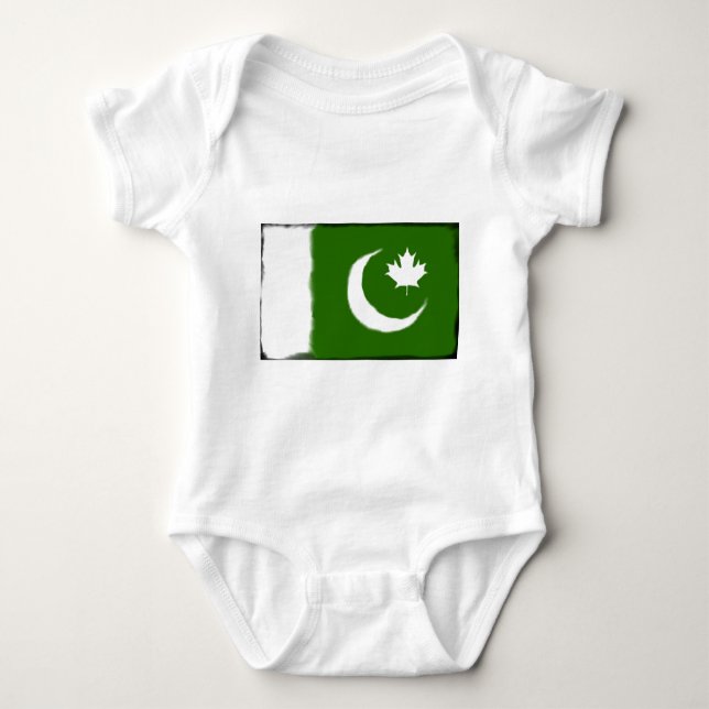 Pakistani - Canadian Fusion Baby Bodysuit (Front)