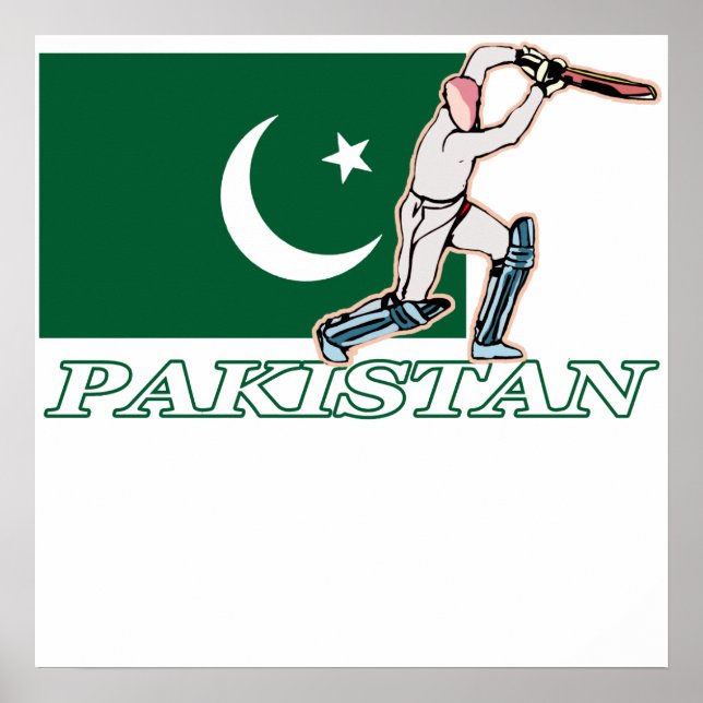 Pakistani Cricket Player Poster (Front)