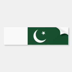 Pakistan Flag Bumper Sticker  New 