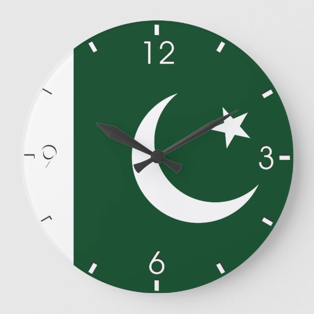 Pakistani Flag Clock (Front)