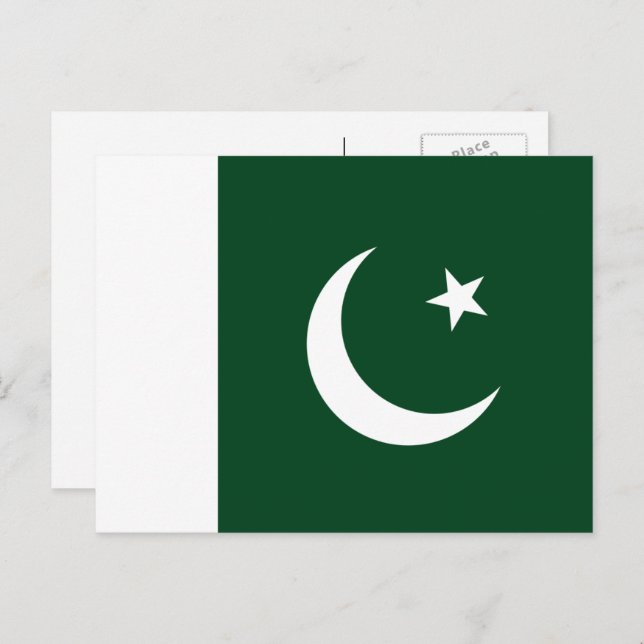 Pakistani Flag, Flag of Pakistan Postcard (Front/Back)