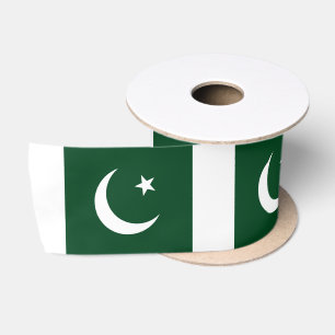 Pakistani Flag & Pakistan travel, holiday/sports Satin Ribbon