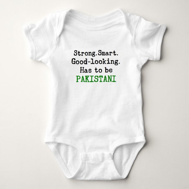 pakistani strong baby bodysuit (Front)