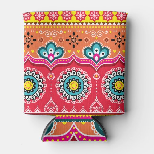 Pakistani Truck Art Colorful Can Cooler