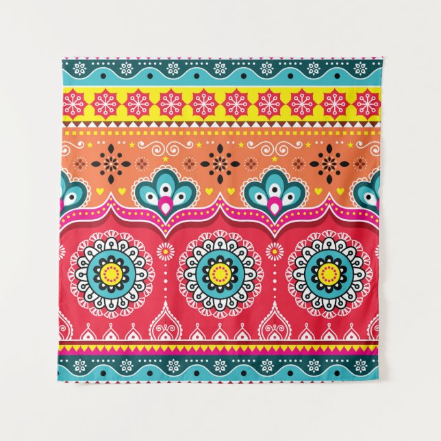 Pakistani Truck Art: Colorful Tapestry (Front)