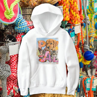 Pal Dog and Cats Plus Personalize Name Hoodie