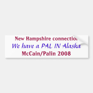 Pal in Alaska Bumper Sticker