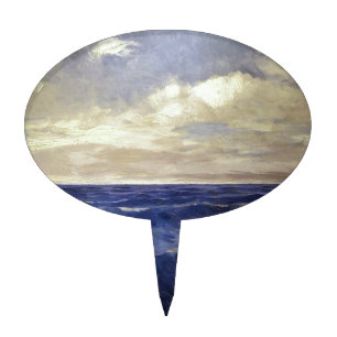Pal Szinyei-Merse - water wave vintage. paintings Cake Topper