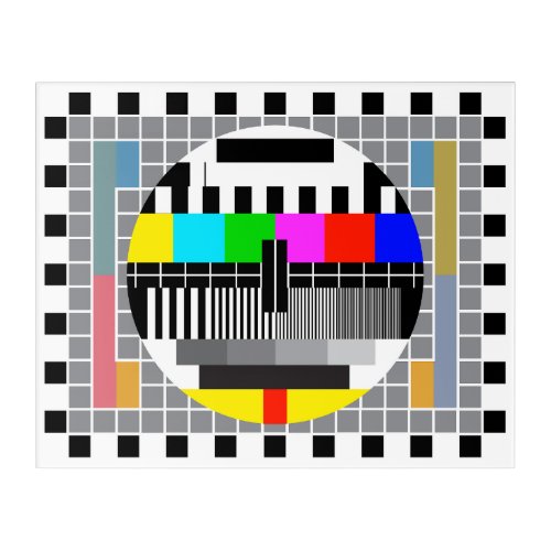 PAL test card Acrylic Print