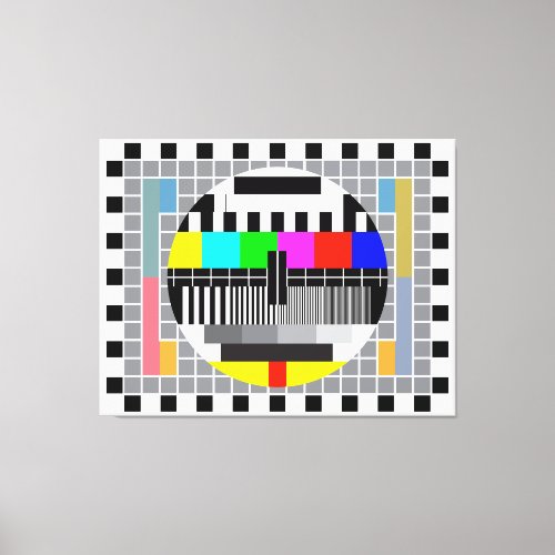 PAL test card Canvas Print