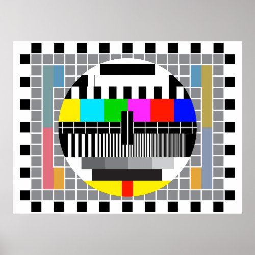 PAL test card Poster