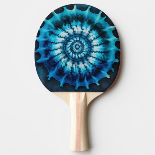 Pala Pin Pon Tie Dye Azul Ping Pong Paddle