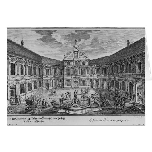 Palace at Munich, Germany Cards (Front Horizontal)