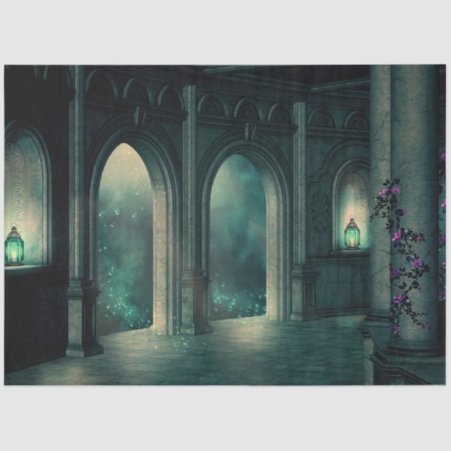 Palace Doors Gothic 20x30 Decoupage Tissue Paper (Front)