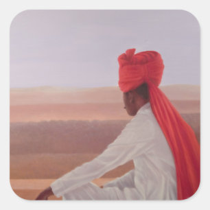 Palace Guard Jaipur Square Sticker