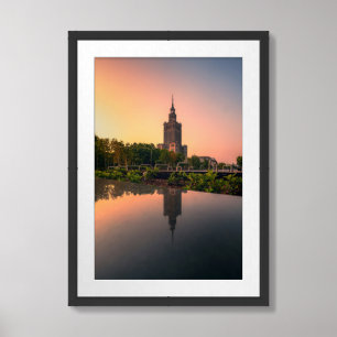 Palace Of Culture And Science In Warsaw, Poland Framed Art