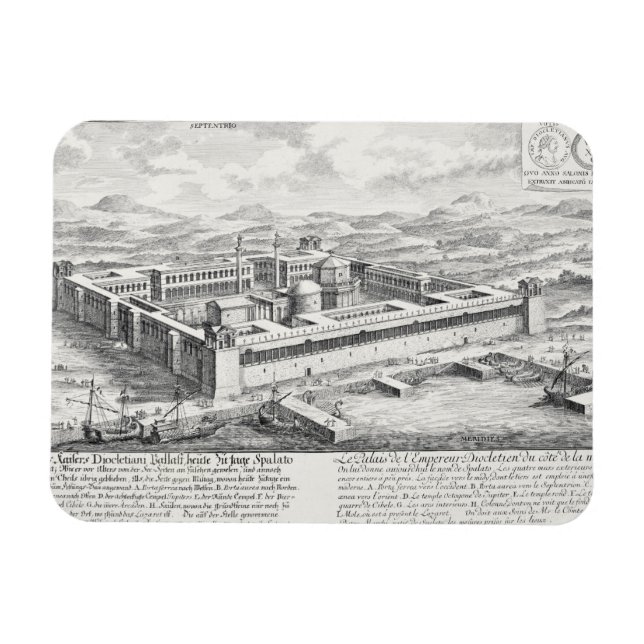 Palace of Diocletian (245-313), Split, Yugoslavia, Magnet (Horizontal)