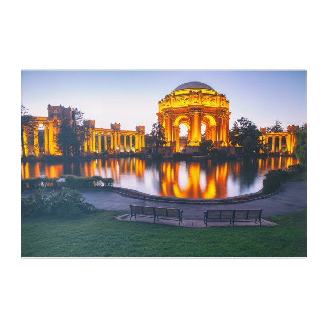 Palace of Fine Arts at Dusk Acrylic Print (Front)