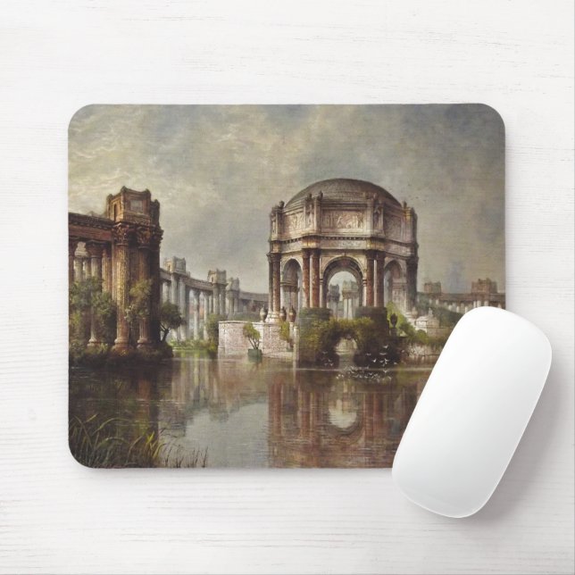 Palace of Fine Arts Lagoon Painting Mouse Pad (With Mouse)