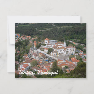 Palace of Sintra from above in Sintra, Portugal