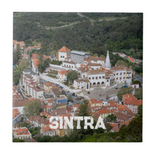 Palace of Sintra from above in Sintra, Portugal Ceramic Tile