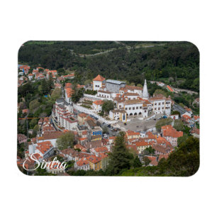 Palace of Sintra from above in Sintra, Portugal Magnet