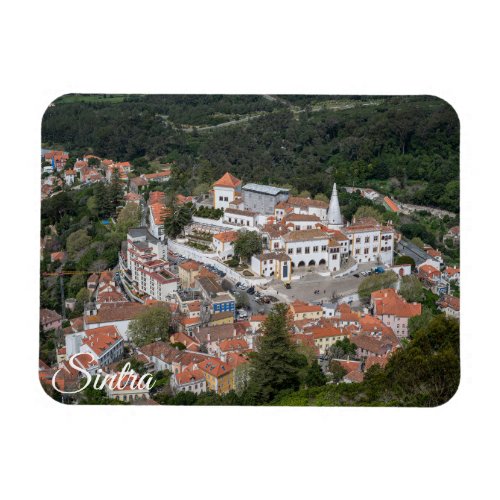 Palace of Sintra from above in Sintra Portugal Magnet