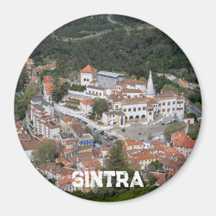 Palace of Sintra from above in Sintra, Portugal Magnet