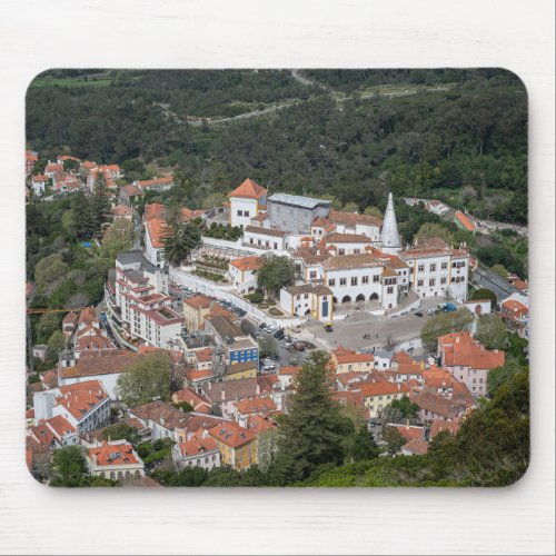 Palace of Sintra from above in Sintra Portugal Mouse Pad