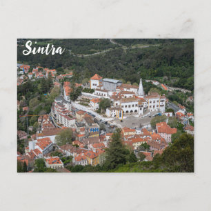 Palace of Sintra from above in Sintra, Portugal Postcard