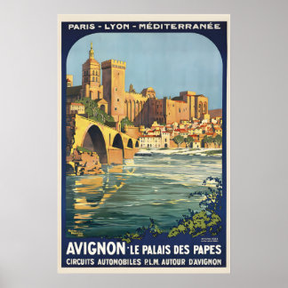 Palace of the Popes Avignon Southern France Poster