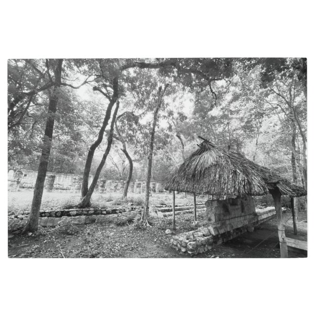 Palace of the Sculpted Columns, Chichén Itzá Metal Print (Front)