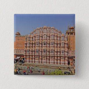 Palace of the Winds (Hawa Mahal), Jaipur, India, Pinback Button